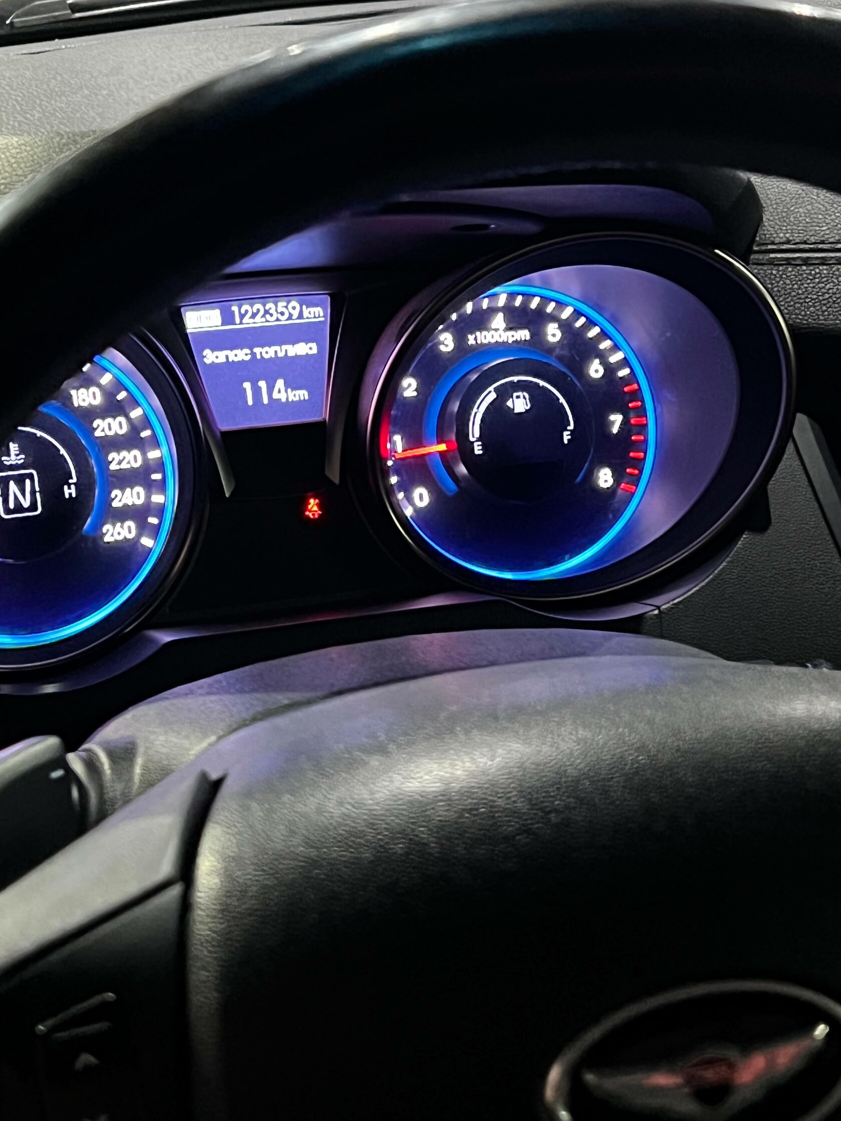 Пробег Hyundai Genesis на момент обслуживания