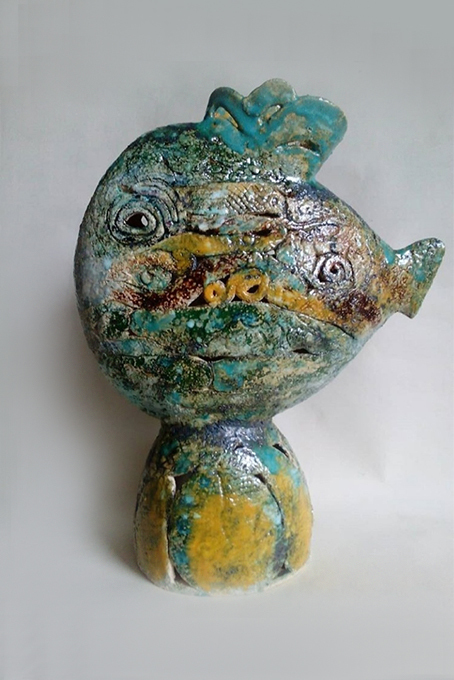 статуэтка "Рыба" из шамота