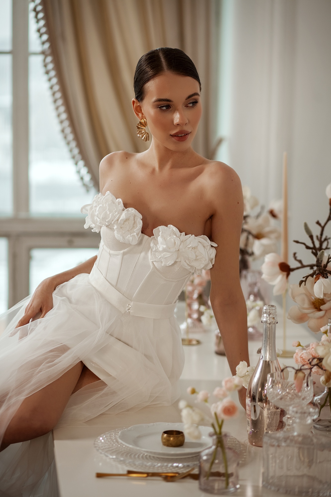 Свадебное платье мини