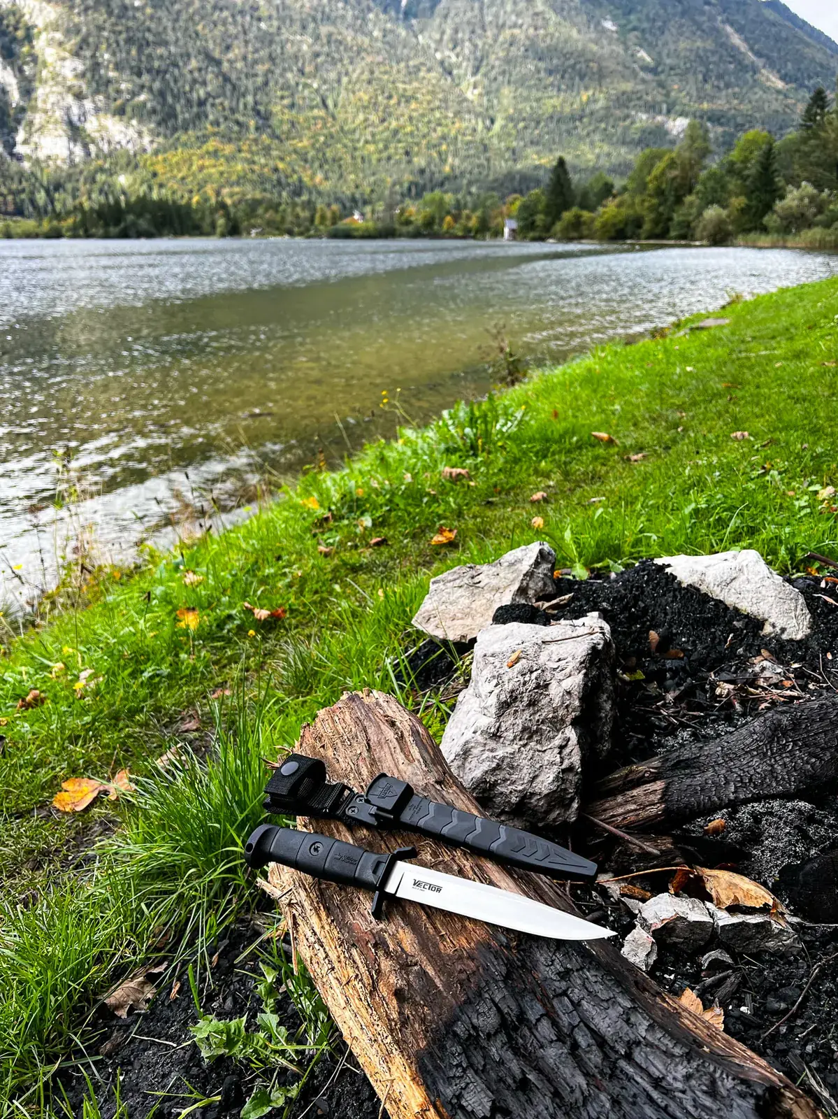 Kizlyar Supreme Vector displayed by a mountain lake