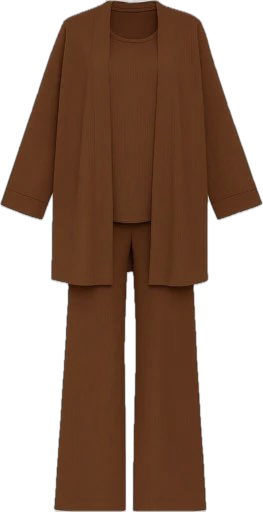 костюм коричневый тройка
