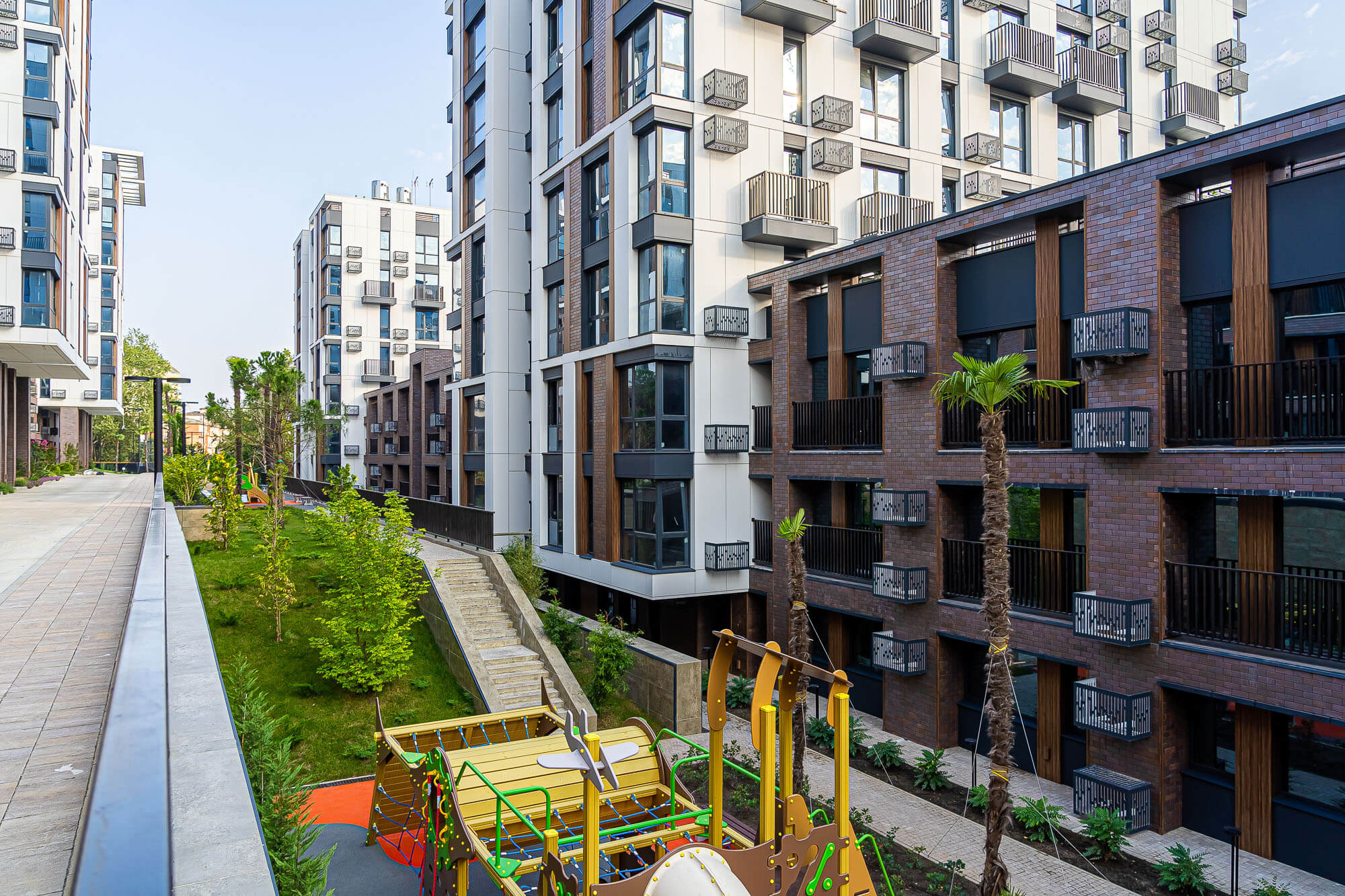 Моравия Сочи — HDR фасад блок-секций