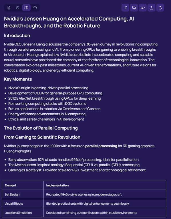 ViSaver, сервис анализа видео, генерация конспектов из видео, генерация тестов из видео