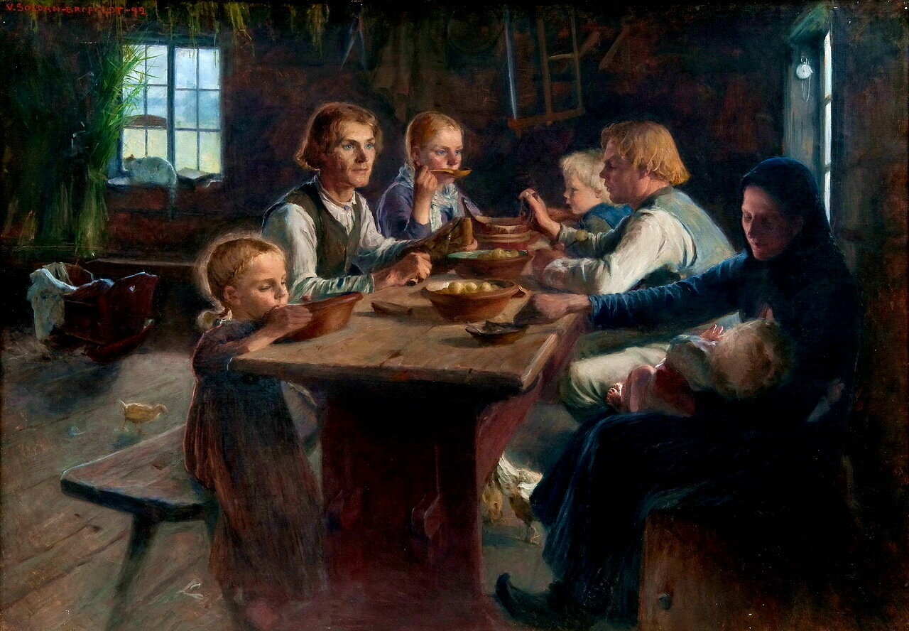 Куликов художник семья за столом