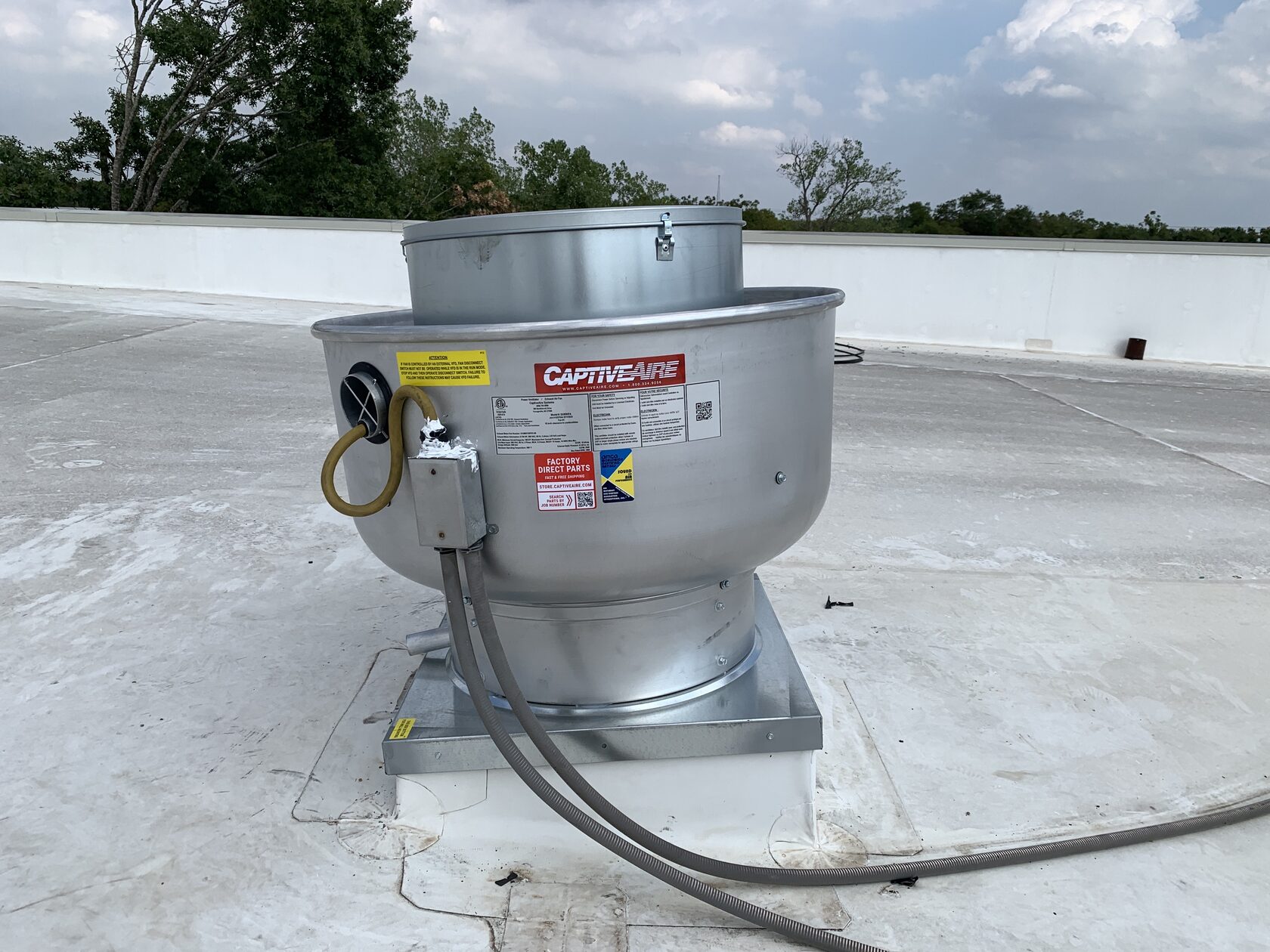 commercial exhaust hood installation