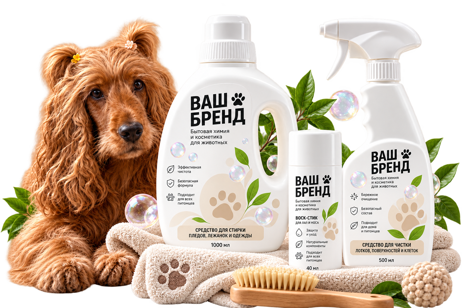 Косметика и бытовая химия для животных под вашей торговой маркой