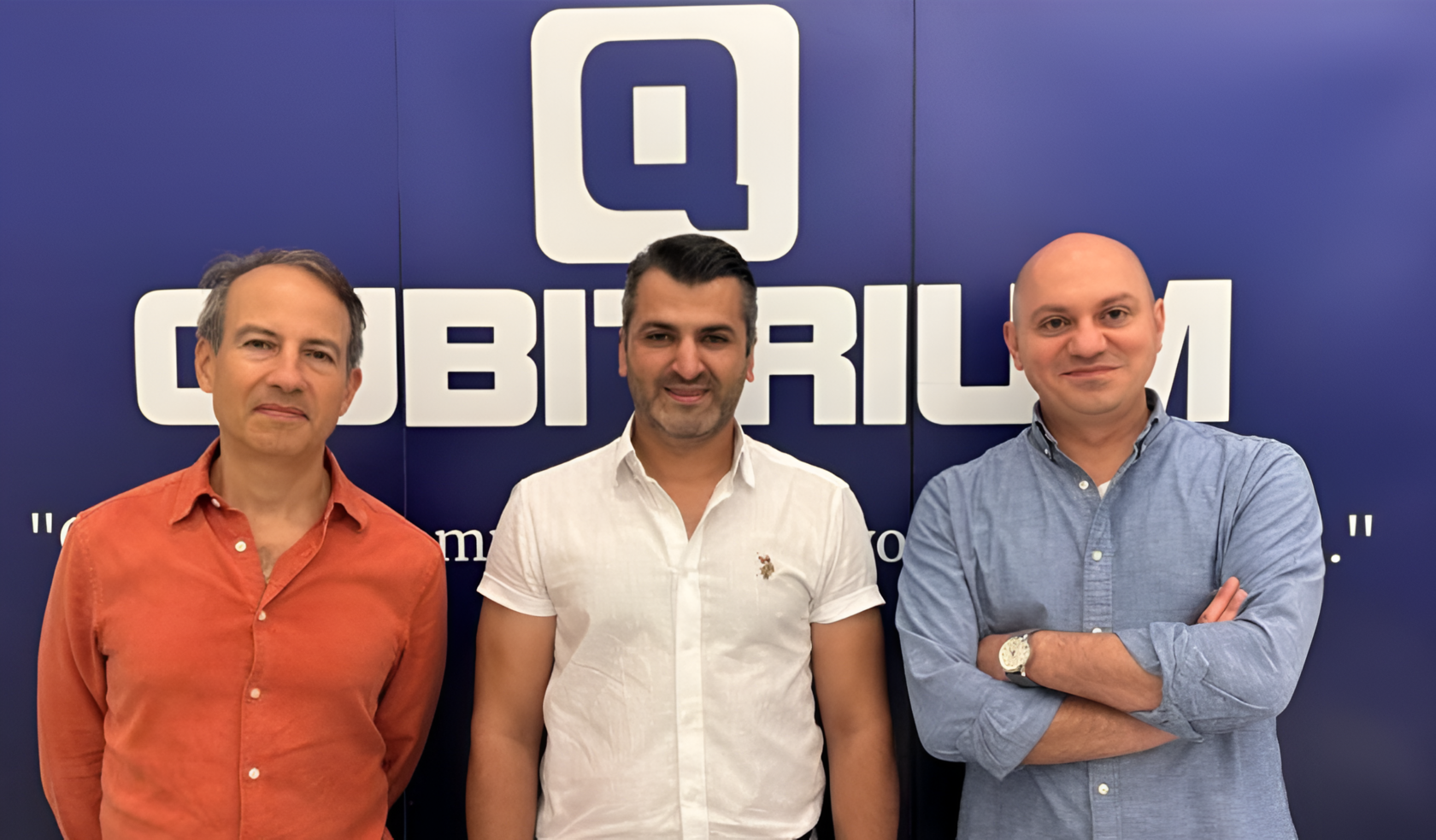 Erhan Z. Kılıçözlü, Managing Partner at ACT Venture Partners, Dr. Kadir Durak Founder and CEO at Qubitrium, Dr. Okan Kara Managing Partner at ACT Venture Partners (from left to right)