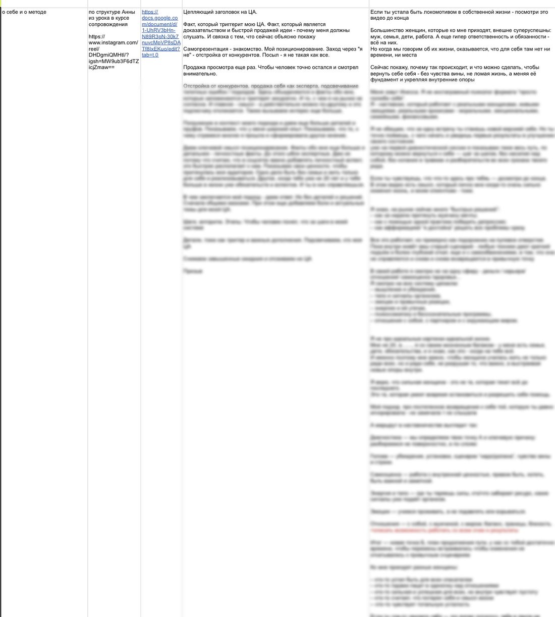 Рабочий документ стратегии проекта Инессы Романович