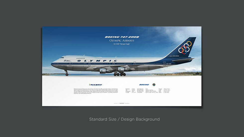 Olympic Airways Boeing 747‑200 SX‑OAB | Aviaposter