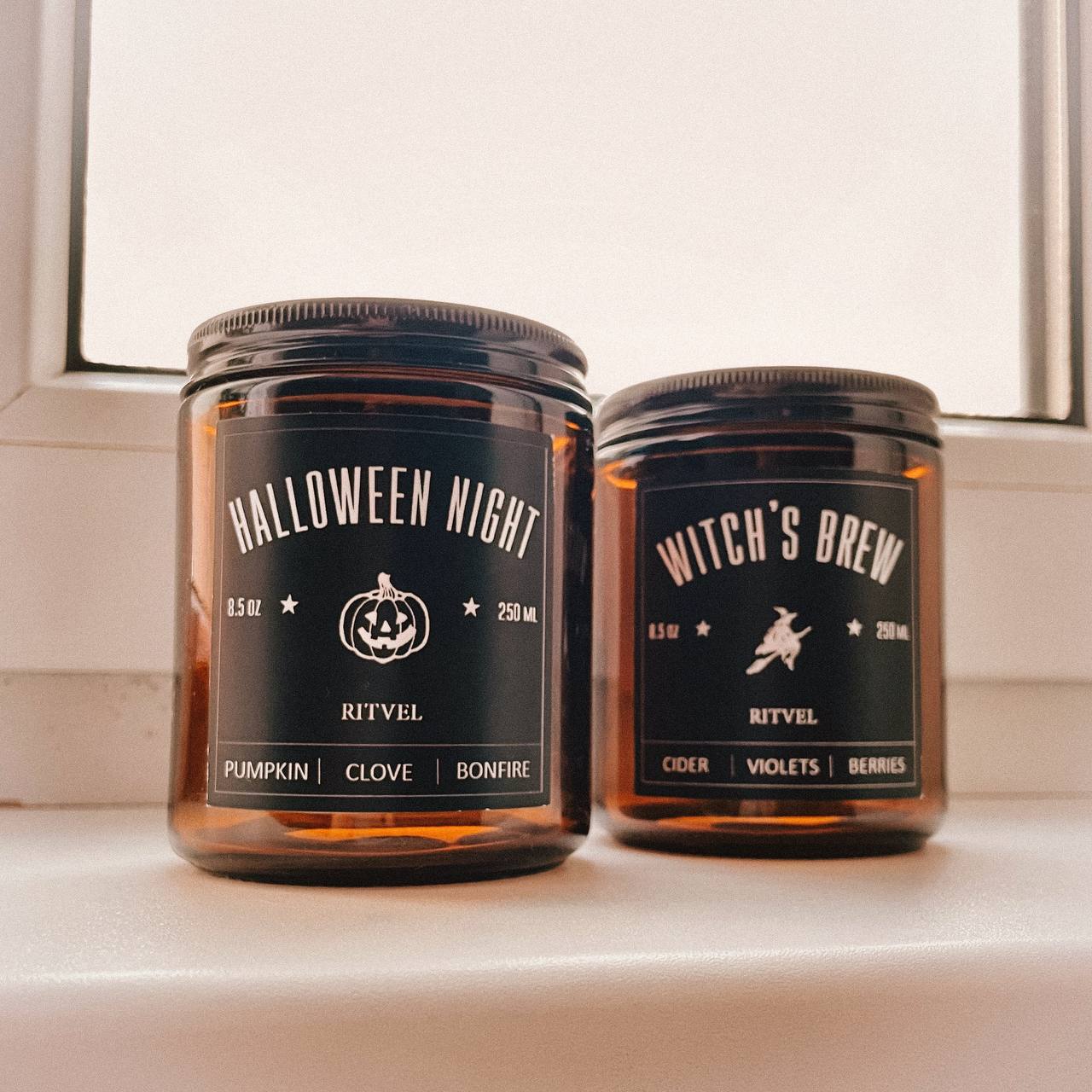 свеча Halloween c ароматом тыквы и специй