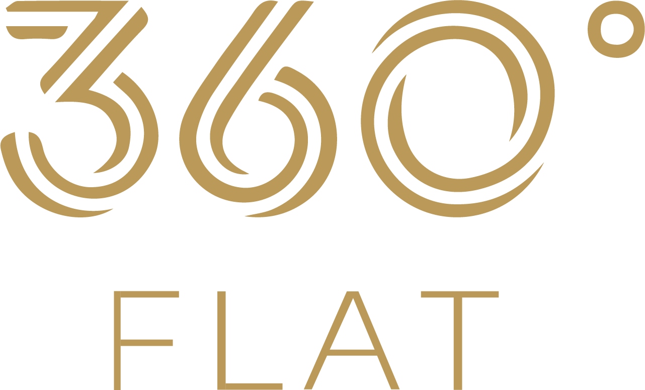 Golden Flats агентство. 360 Flat Agency logo.