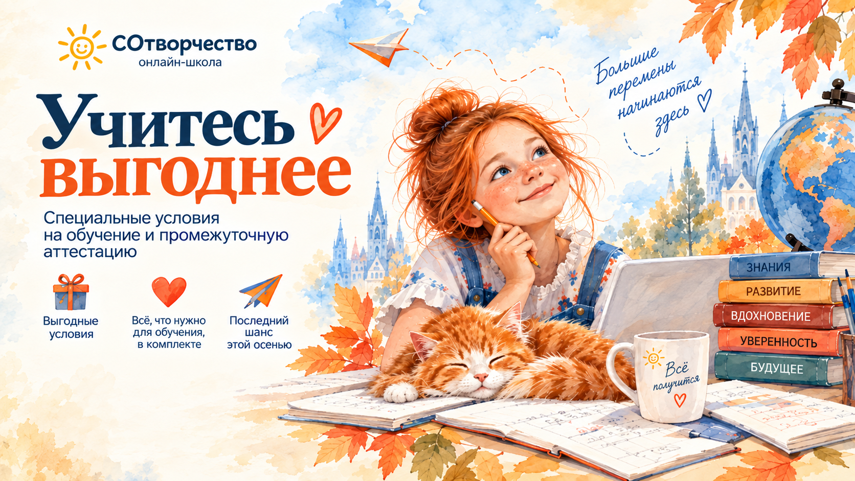 Специальные условия на обучение в СОтворчестве