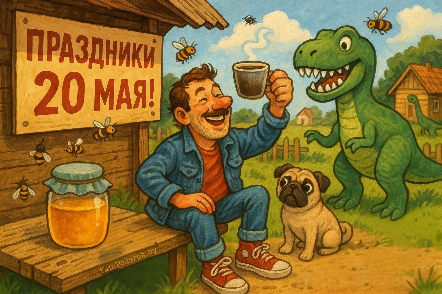 Праздники 20 мая 2025 года: Всемирный день пчёл, Международный день травматолога, День динозавров, День мопсов и другие события