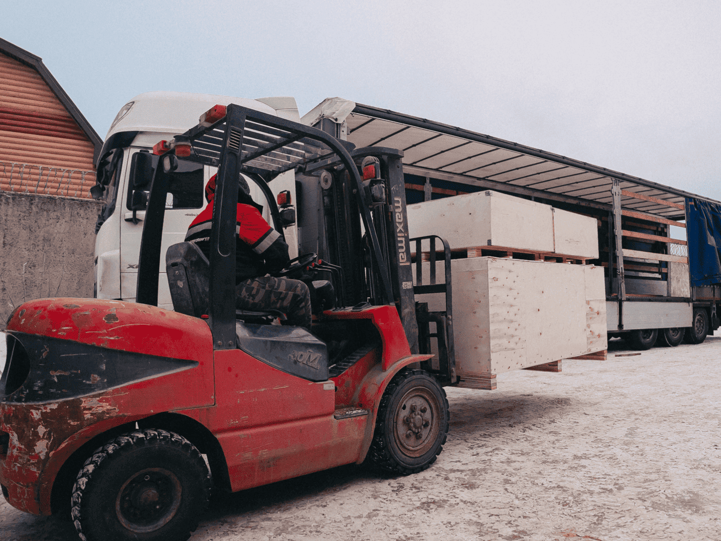 Транспортировка станка на склад