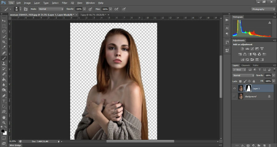 Фоновый слой в Photoshop