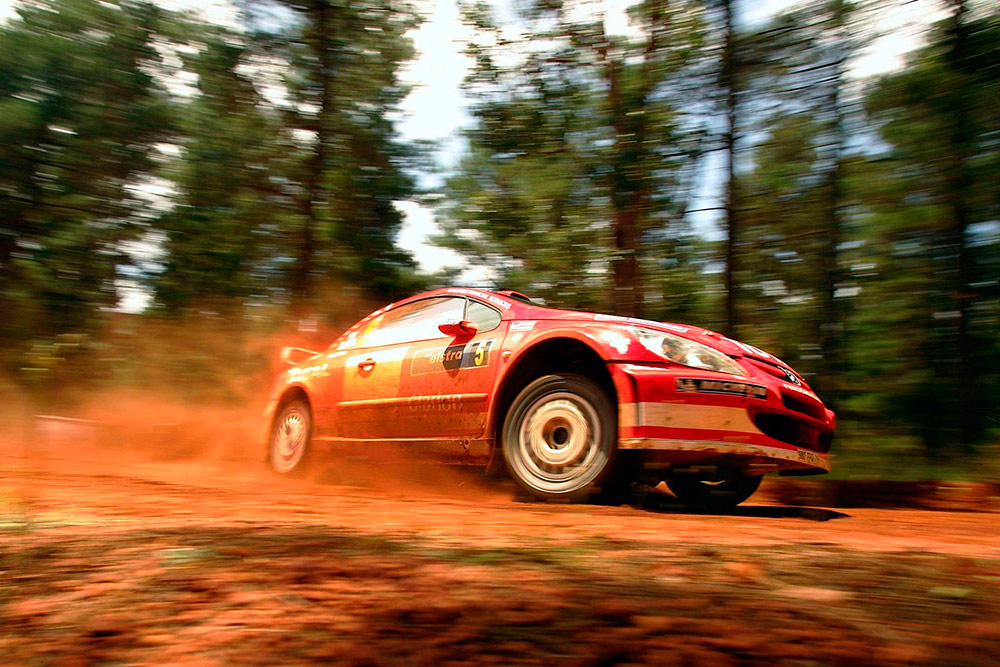 Маркус Гронхольм и Тимо Раутиайнен, Peugeot 307 WRC (980 PPQ 75), ралли Австралия 2004