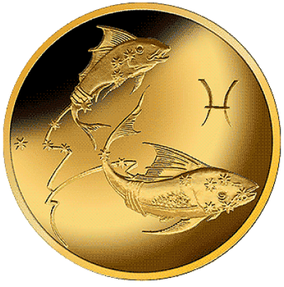 Гадание золотая рыбка 3. Золотая монета 2004. Золотая монета рыбы знак зодиака. Монеты с рыбами. Монеты знаки зодиака золото.