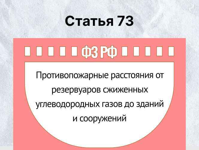 Противопожарные расстояния от резервуаров сжиженных углеводородных газов до зданий и сооружений