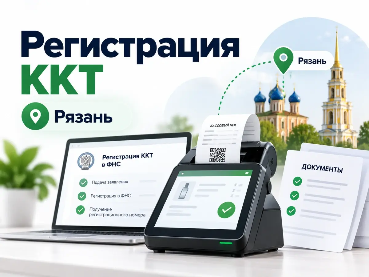 Регистрация онлайн-кассы в Рязани: ККТ, заявление в ФНС и документы