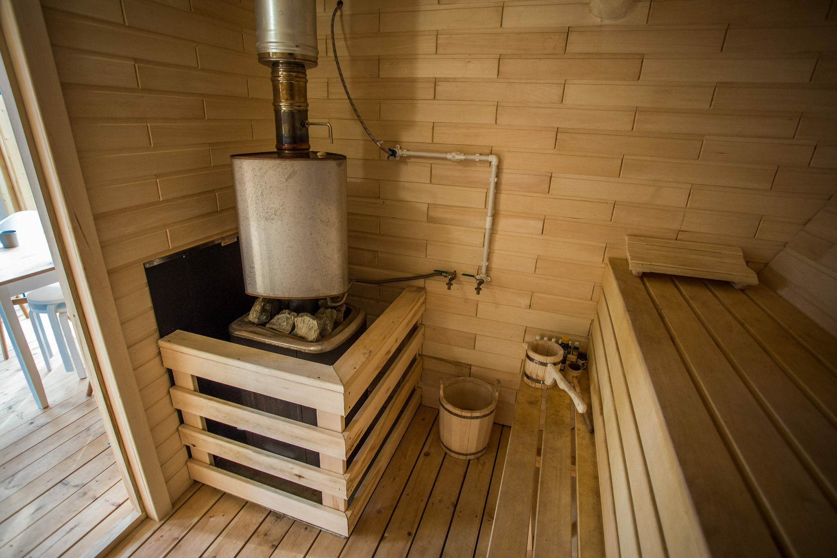 Северской каркасный дом баня