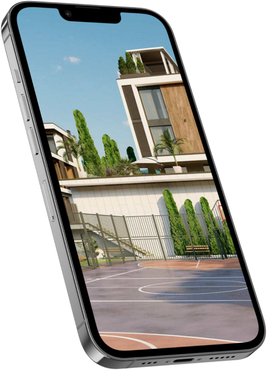 КП The Residence, Коттеджный поселок Сочи, КП в Сочи, Коттеджный поселок с видом на горы, Мокап телефона