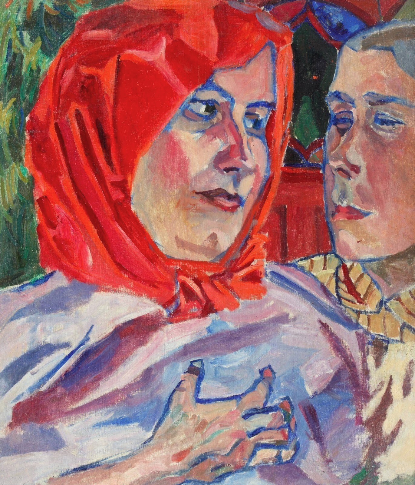 Красный платок. 1910