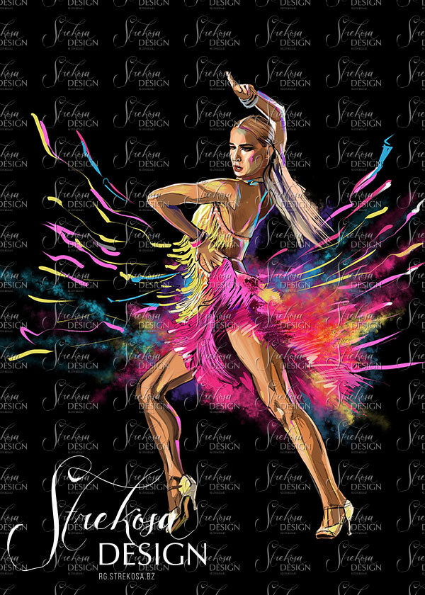 Sports Illustration 4044, Dance by Strekosa Design
