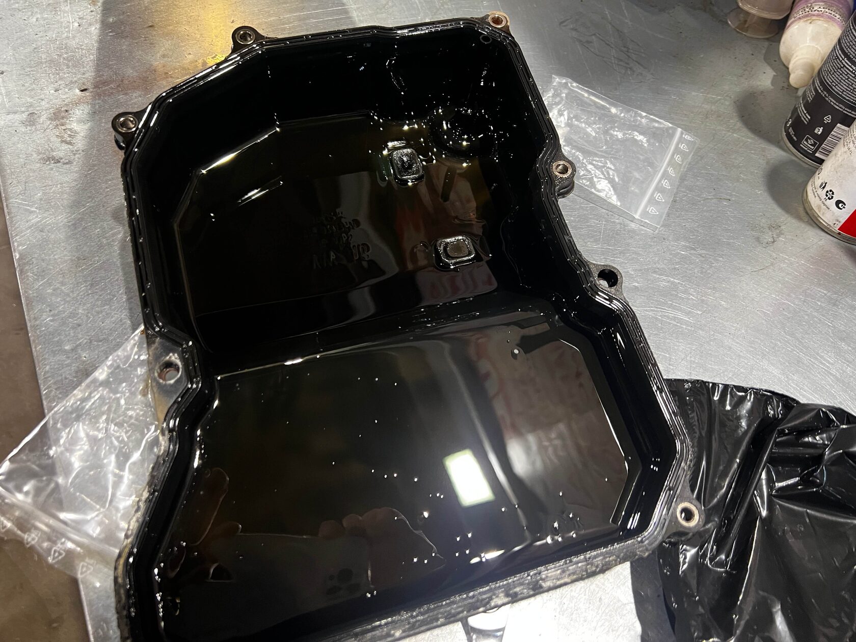 Состояние масла и магнитов в поддоне