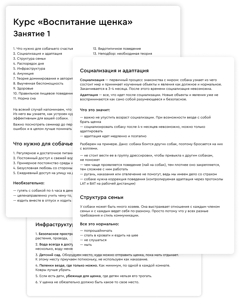 Обучения собаки онлайн