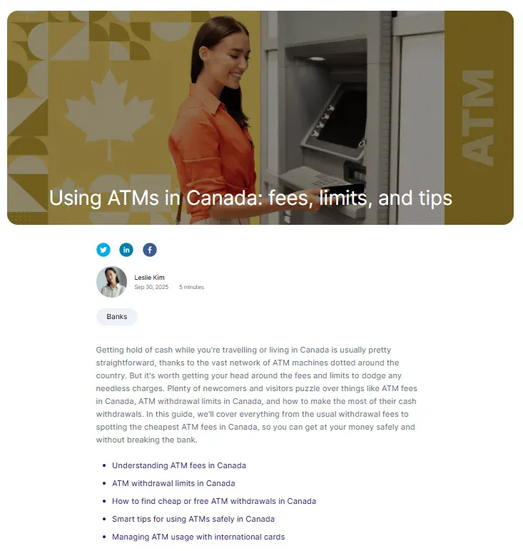 информационная статья для канады