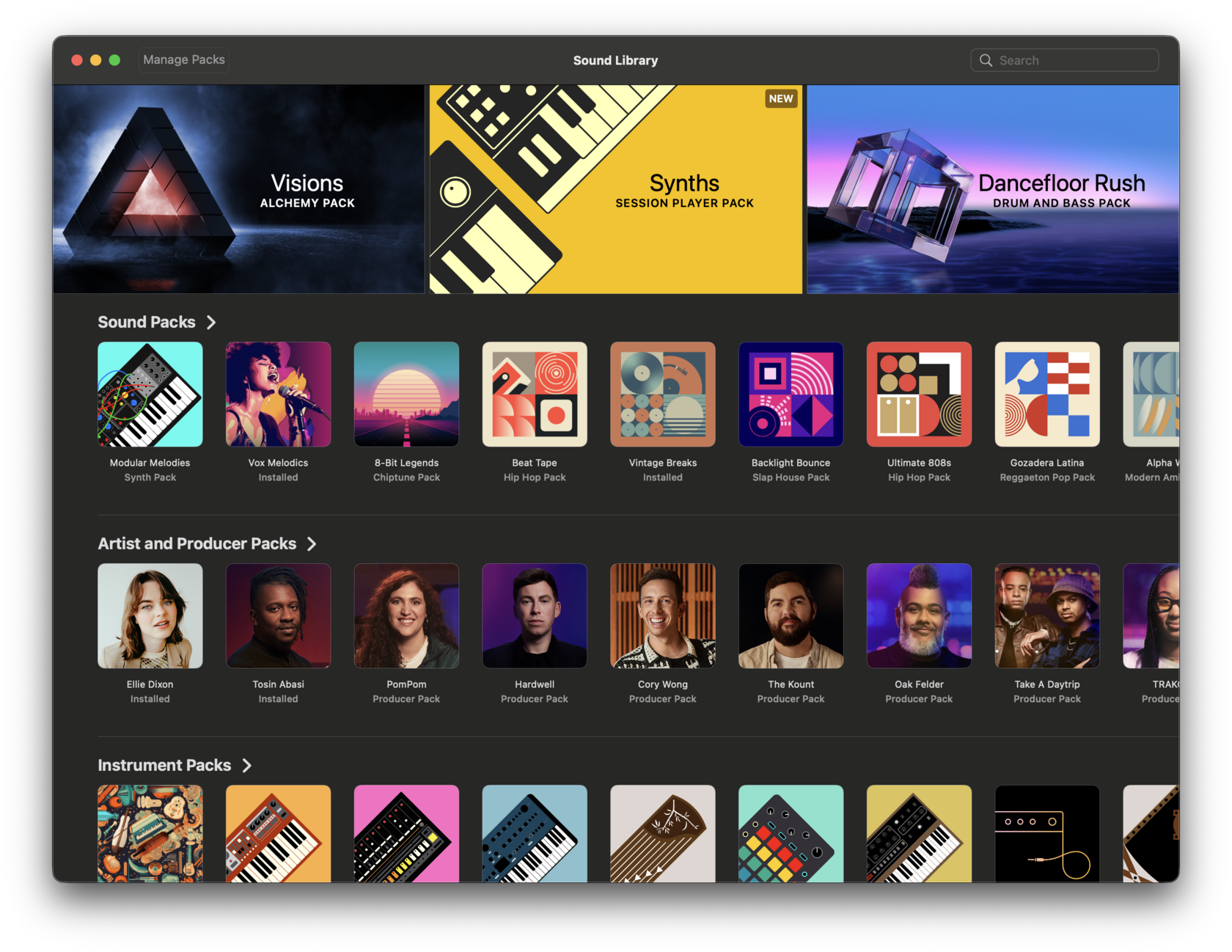 Logic Pro 12 Sound Library
