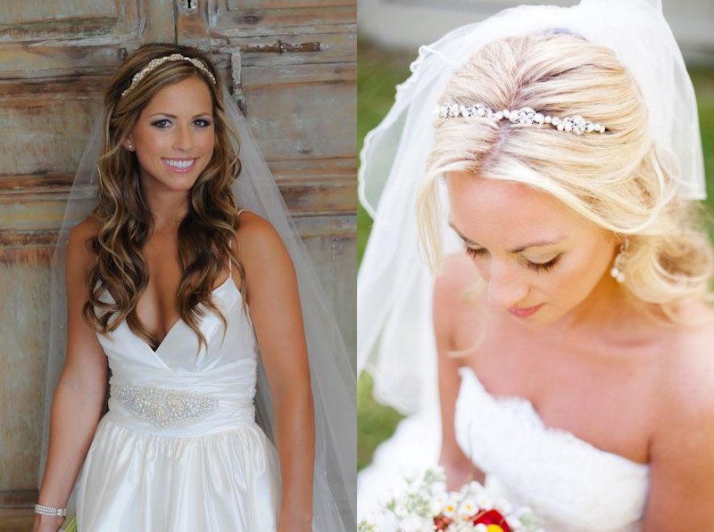 Свадебные прически на волосы средней длины — Фотографии и описание.