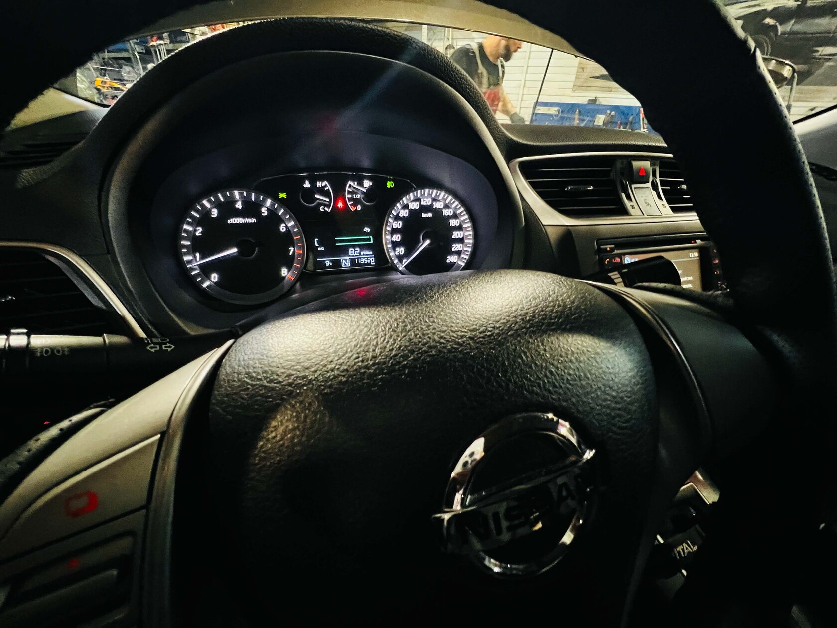 Nissan Centra после замены антифриза