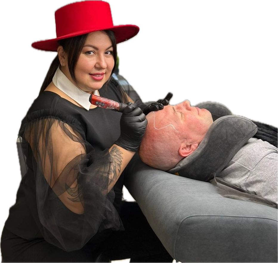 Трихопигментация кожи головы и скрытие лысины у мужчин