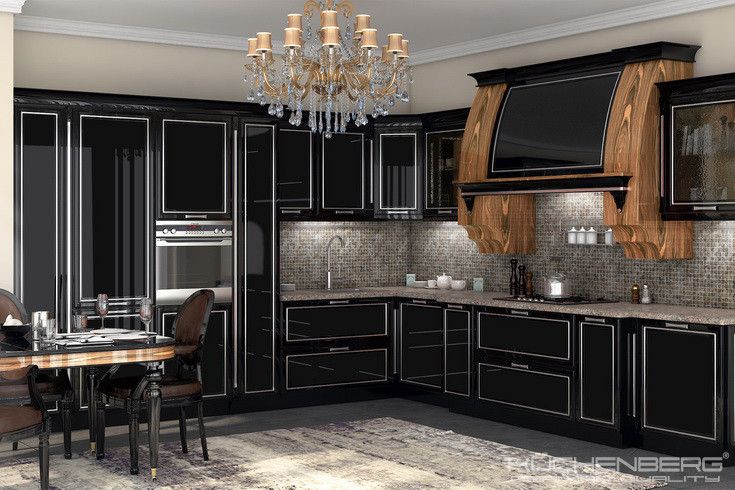 Eye Candy: 7 Drool-Worthy Kitchen Pantries House beautiful kitchens, Black kitch