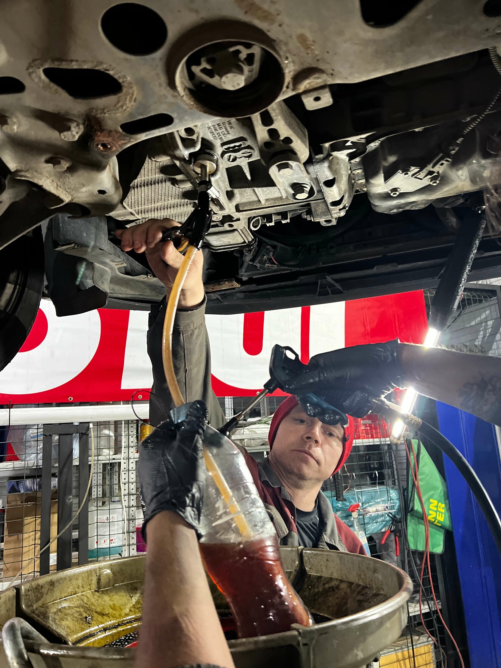 Заправка механической части DSG маслом Motul