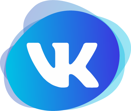 ВК логотип, кнопка перехода в Вконтакте