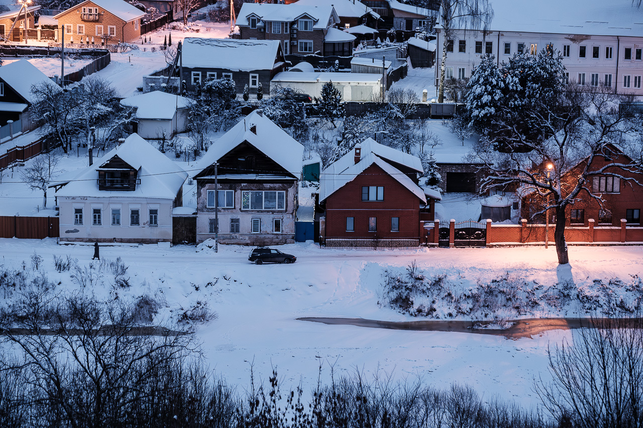 Вид на противоположный берег реки Тверца.