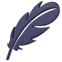 Иконка черное перо