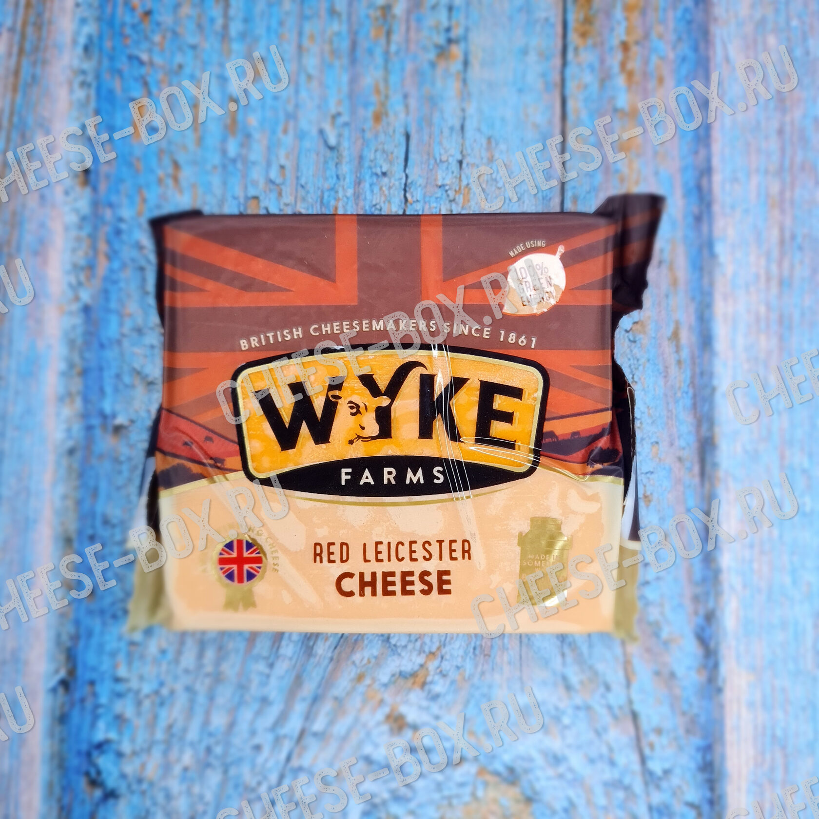 Твёрдый сыр Wyke Farms Red Leicester Cheddar cheese(Вайк Фармс Ред ...