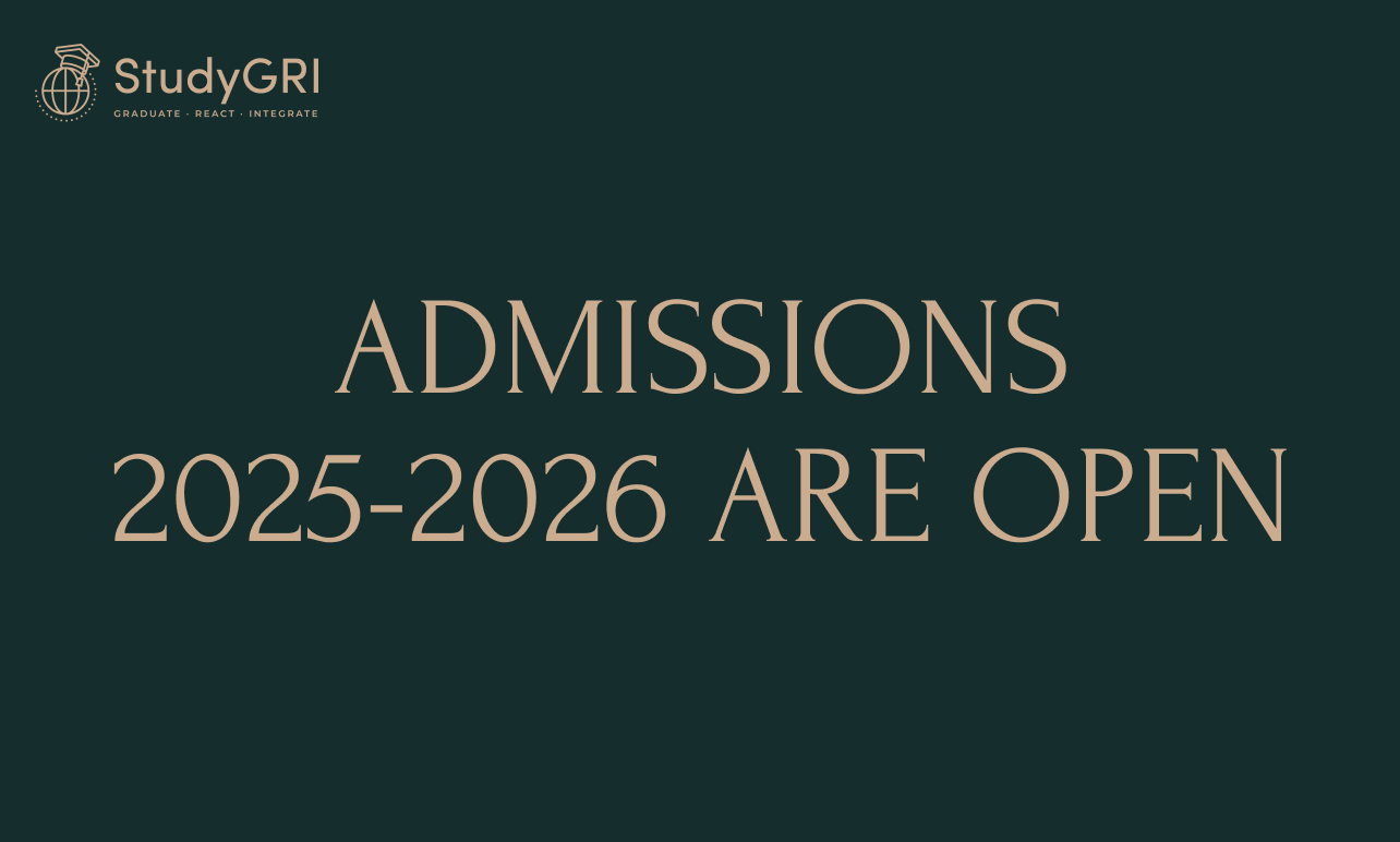Enrollment for Study Abroad is now open! Admission for 2025-2026 with StudyGRI
