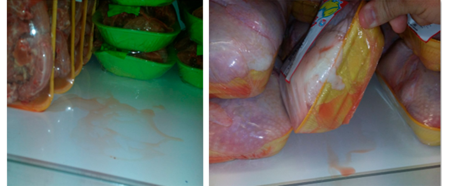 Негерметичная упаковка птицы