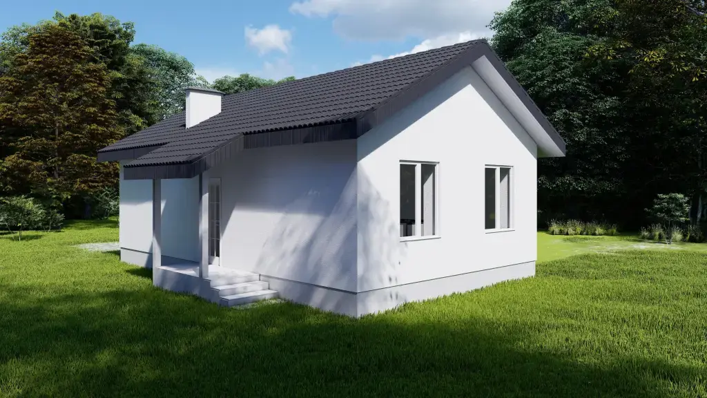 Индивидуальный одноэтажный дом 71 м²: изображение 4