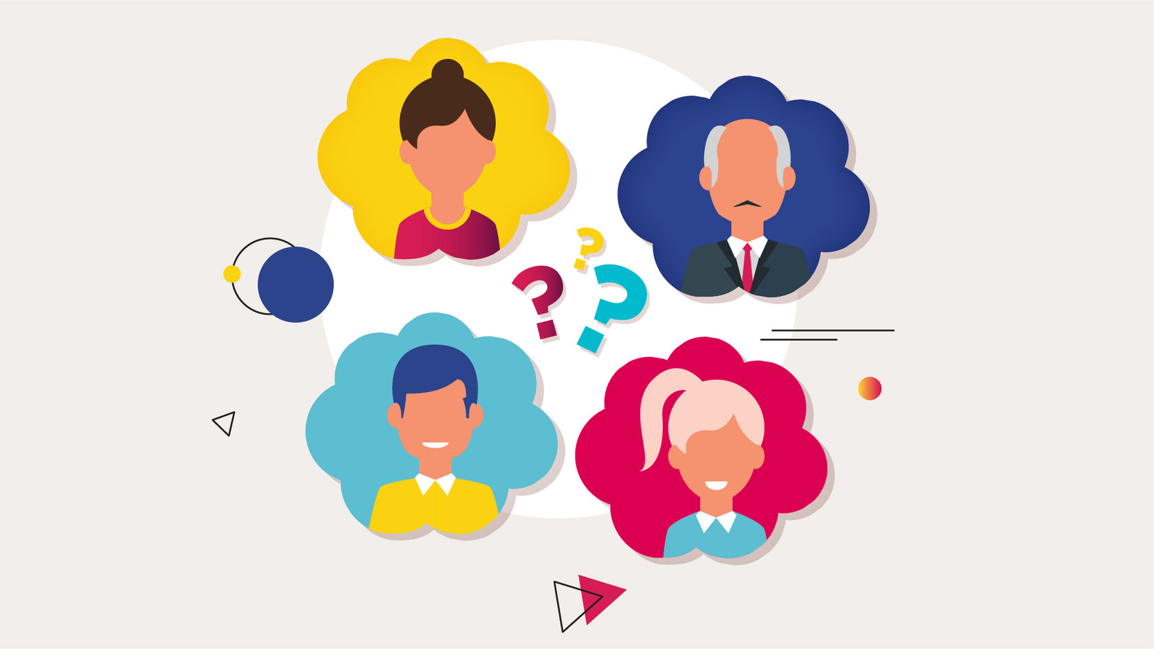 цветные аватары людей