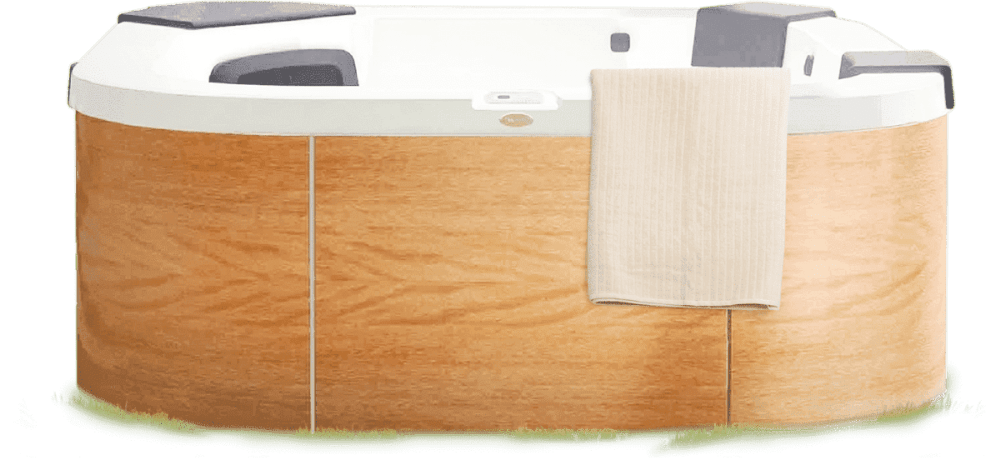 Гидромассажная ванна с полотенцем 