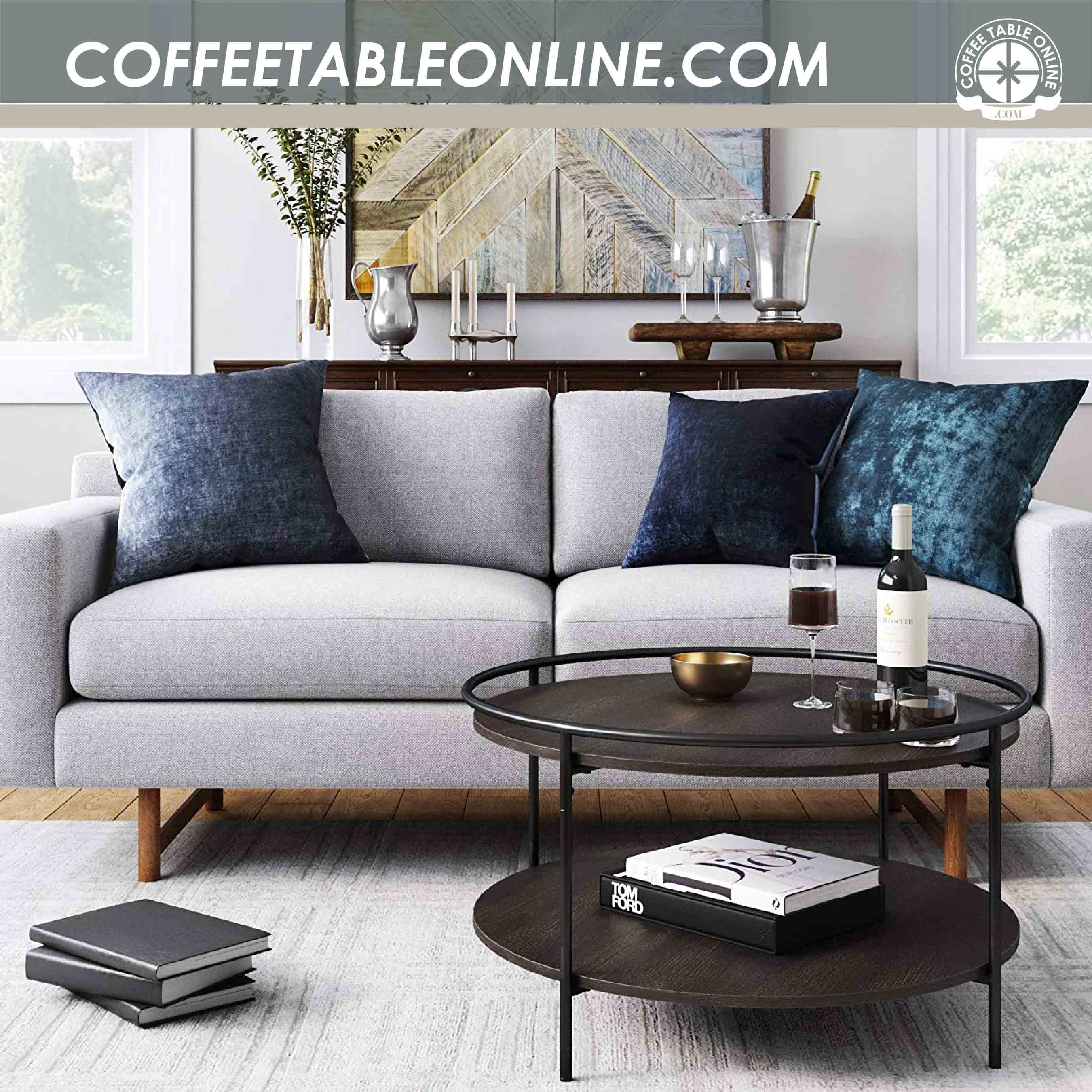 Round Wooden and Rustic Coffee Tables