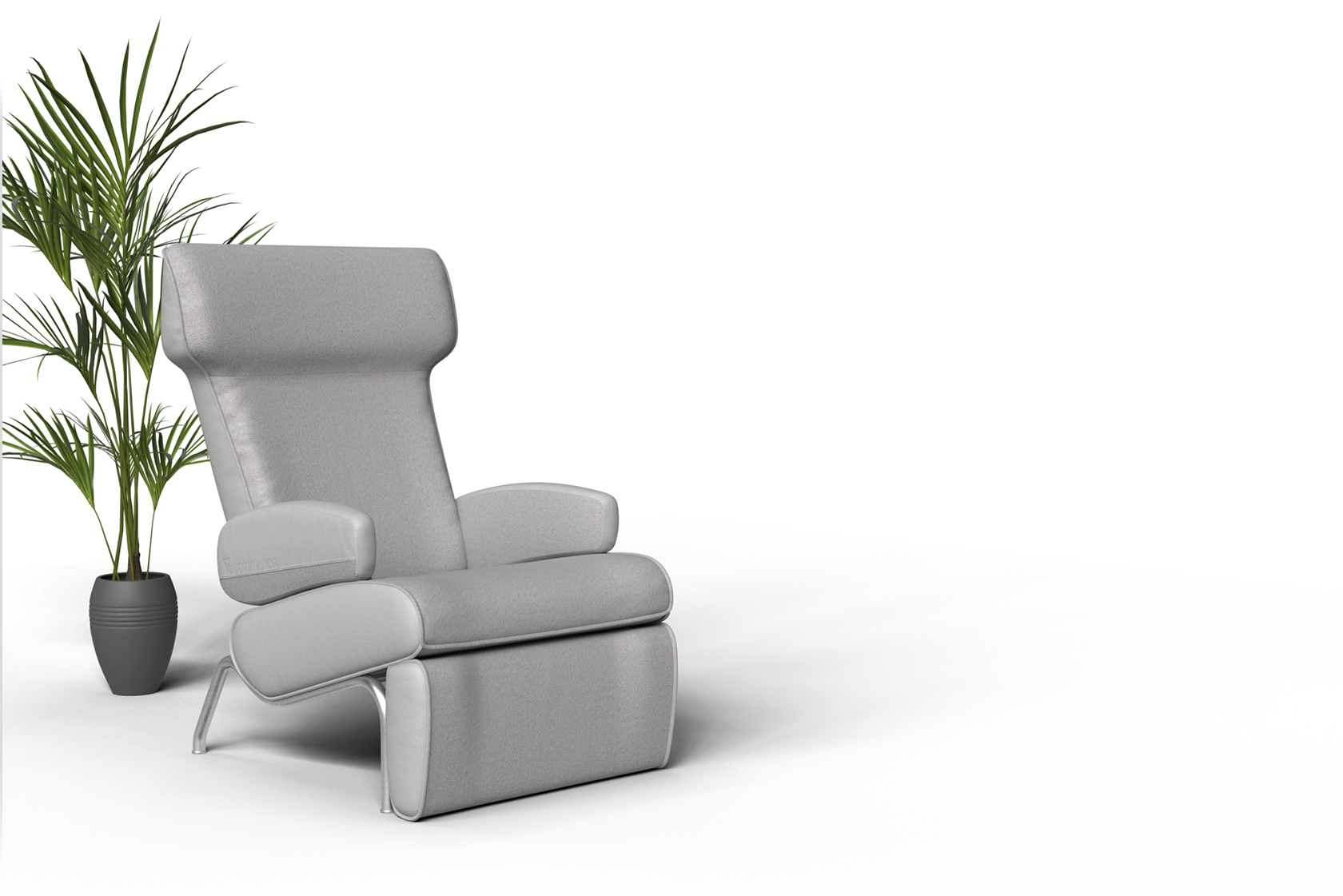 Реклайнер Torri e Fiori в искусственной замше и коже