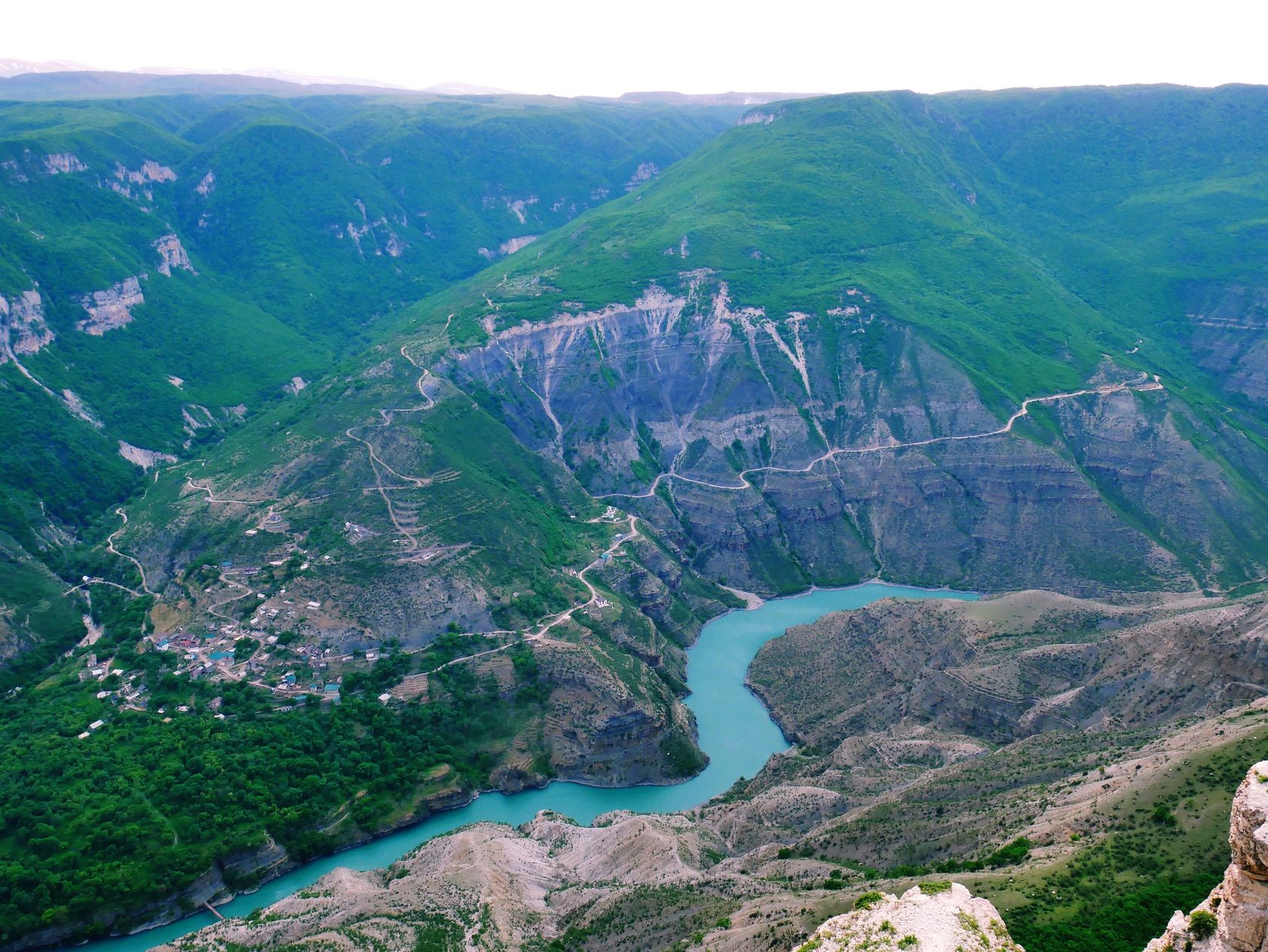 Сулакский каньон в Дагестане смотровая площадка