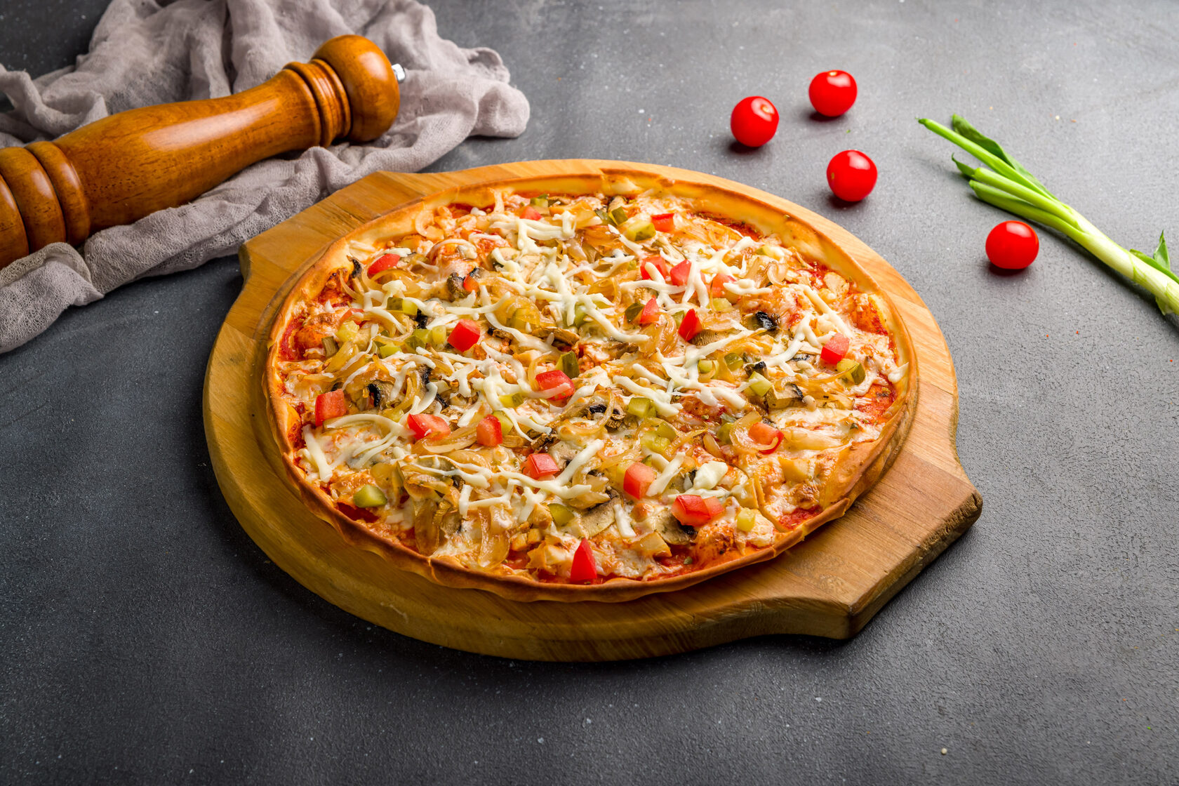 рецепт домашней пиццы с колбасой сыром и шампиньонами фото 32
