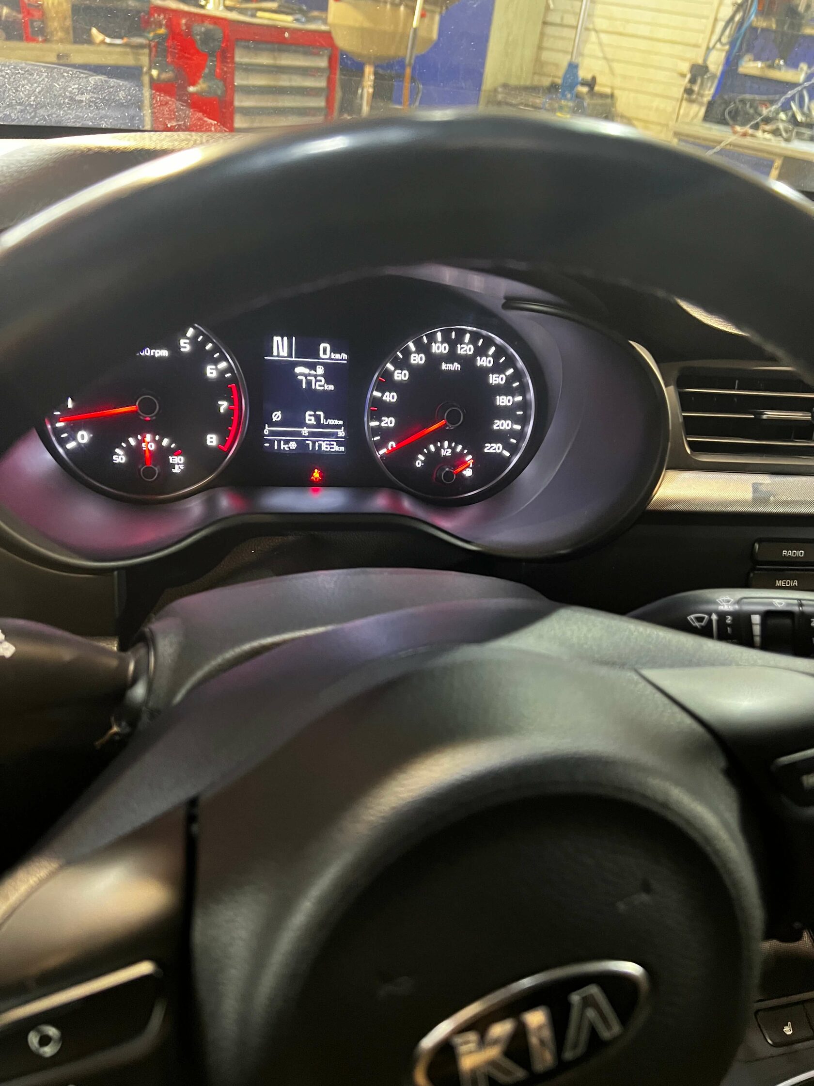 Пробег Kia Rio 4 X-line